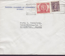 Australia THE SWEDISH CHAMBER OF COMMERCE, SYDNEY N.S.W. 1946 Cover Brief GOTHENBURG Sweden Exploration Of Queensland - Brieven En Documenten