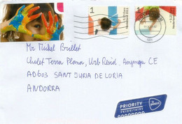 CHILDREN'S DAY . DIA DEL NIÑO. Letter From The Netherlands Sent To Andorra 2022 - Cartas & Documentos