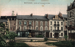 N°97269 -cpa Montluçon -jardin De L'avenue De La Gare- - Montlucon