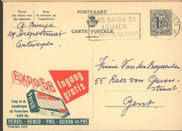 BELGICA ENTERO POSTAL PUBLIBEL 1522 EXPO 58  PERSIL - 1958 – Bruxelles (Belgique)