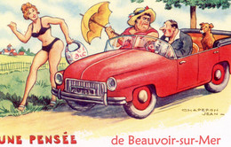 S11134 Cpsm 85 Une Pensée De Beauvoir Sur Mer - Beauvoir Sur Mer