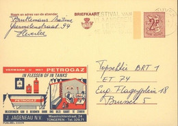 BELGICA ENTERO POSTAL PUBLIBEL 2333N PETROGAZ GAS ENERGIA - Gaz