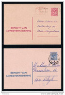 BERICHT VAN ADRESVERANDERING 3F & 4.50F - 1970 O - Avviso Cambiamento Indirizzo