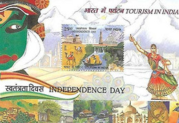 India 2016 INDEPENDENCE DAY, TOURISM IN INDIA MINIATURE SHEET MS MNH As Per Scan - Buddhism
