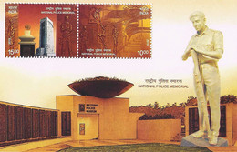 India 2018 NATIONAL POLICE MEMORIAL MINIATURE SHEET MS MNH As Per Scan - Autres & Non Classés