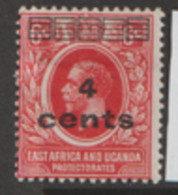 Kenya East Africa And Uganda   1919    SG  64  4c  Overprint  Mounted Mint - Protettorati De Africa Orientale E Uganda