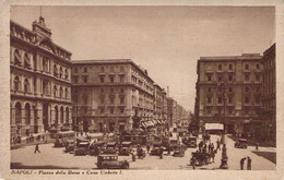 CPA ITALIA - NAPOLI - Piazza Della Borsa E Corso Umberto I - Voiture - Napoli (Napels)