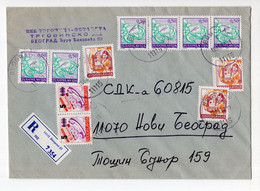 1992. YUGOSLAVIA,SERBIA,BELGRADE,REGISTERED COVER,LOCAL - Covers & Documents