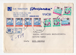 1993. YUGOSLAVIA,SERBIA,VUCJE TO BELGRADE,REGISTERED COVER - Storia Postale