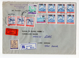 1993. YUGOSLAVIA,SERBIA,APATIN TO BELGRADE, EXPRESS REGISTERED COVER - Covers & Documents