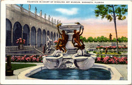 Florida Sarasota Ringling Art Museum Fountain In Court - Sarasota