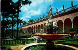 Florida Sarasota Ringling Art Museum Italian Garden Court Showing Fountain Of Oceanus - Sarasota