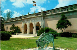 Florida Sarasota Ringling Art Museum Main Facade With Bronze Sculpture Lygia And The Bull - Sarasota