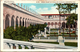 Florida Sarasota Ringling Art Museum Inner Court Curteich - Sarasota