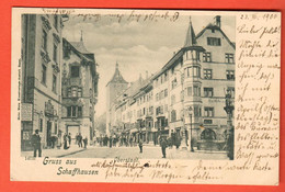 ZSB-31  Gruss Aus Schaffhausen  Oberstadt. Gelaufen 1900 - Other & Unclassified