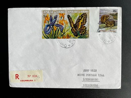 BURUNDI 1979 REGISTERED LETTER USUMBURA TO LUXEMBURG 23-04-1979 RECOMMANDE - Covers & Documents