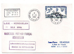 TAAF --1980--de PORT AUX FRANCAIS Pour BELFORT-90 (France)..L.G.E--Kerguelen.....à Saisir - Covers & Documents