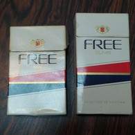Lote 2 Cajas Cigarrillos Free – Box Y Slims – Origen: Brasil - Contenitori Di Tabacco (vuoti)