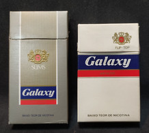 Lote 2 Cajas Cigarrillos Galaxy – Slims Y Flit-Top – Origen: Brasil - Contenitori Di Tabacco (vuoti)