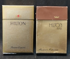 Lote 2 Cajas Distintas Cigarrillos Hilton Reserva Especial – Origen: Brasil - Contenitori Di Tabacco (vuoti)