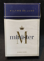 Caja Cigarrillos Minister King Size – Origen: Brasil - Contenitori Di Tabacco (vuoti)