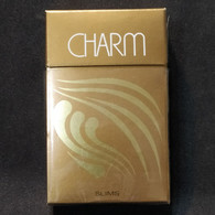 Caja Cigarrillos Charm Slims – Origen: Brasil - Contenitori Di Tabacco (vuoti)