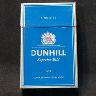 Caja Cigarrillos Dunhill Superior Mild – Origen: Inglaterra - Contenitori Di Tabacco (vuoti)