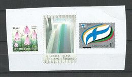 FINLAND FINNLAND, 3 Stamps On Cut Out, Unused - Neufs