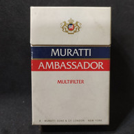 Caja Cigarrillos Cigarette Box Muratti Ambassador – Origen: Holanda - Contenitori Di Tabacco (vuoti)