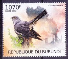 Common Cuckoo, Air Pollution And Birds, Burundi 2012 MNH - Koekoeken En Toerako's