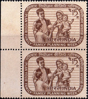 INDIA-1966- FAMILY PLANNING WEEK- PAIR-MNH- SCARCE-B9-2028 - Nuovi