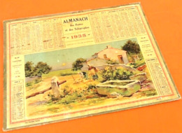 Almanach Des Postes Et Des Télégraphes (1935) Crépuscule Paysage De Saintonge - Big : 1921-40