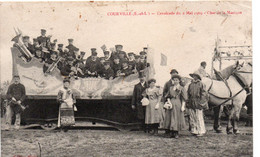 COURVILLE CAVALCADE DU 2 MAI 1909 CHAR DE LA MUSIQUE TBE - Courville