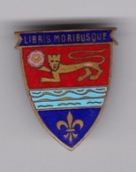 Broche Laiton émaillé - Libris Moribusque - SCVA Turgis - Pas Un Pin's - Insigne - Ecusson - Armoiries - Blason - Souvenirs