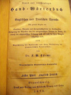 Neues Und Vollständiges Wörterbuch Der Englischen Und Deutschen Sprache - Lessico