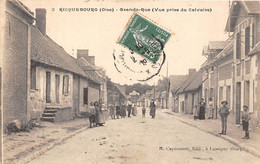 60-RICQUEBOURG- GRANDE RUE VUE PRISE DU CALVAIRE - Altri & Non Classificati