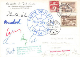 DENMARK - 1. DEUTSCHE NORDPOL-EXPEDITION 1966  / 4-44 - Briefe U. Dokumente