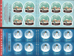 Belg. 2022 - COB N° Carnets 179 & 180 ** - Noël - Boule à Neige (timbres 5133 & 5134) - Unused Stamps