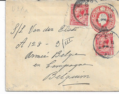 L. De LONDON Du 7/10/1915 Vers Armée Belge En Campagne Verso PMB Ss.N° En L'état - Andere Gebieden