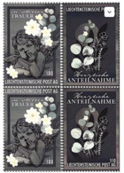 Liechtenstein 2022: Herzliche ANTEILNAHME (2x 110) & In Stiller TRAUER (2x 180) 2 Paare ** MNH (DieMarke Li) - Nuevos