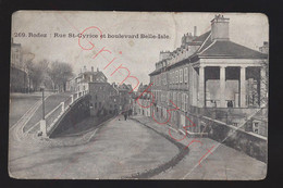 Rodez - Rue St-Cyrice Et Boulevard Belle-Isle - Postkaart - Rodez
