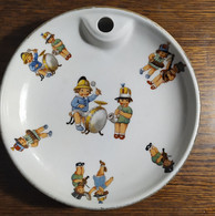 Assiette De Bébé En Porcelaine De Limoges "Enfants Musiciens" - Borden