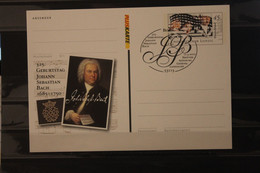 Deutschland 2010; Pluskarte Sonderpostkarte PSo 105; 325. Geburtstag Joh. Seb. Bach, Thomanerchor Leipzig, ESST - Sobres - Usados