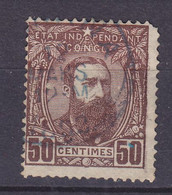 Belgian Congo 1887 Mi. 9,  50c. King König Leopold II. Von Belgien ...NA 1892 Cds. (2 Scans) - 1884-1894