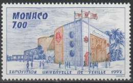 Année 1992 - N° 1828 - Expo 92 - Exposition Universelle à Séville : Le Pavillon De Monaco - Neufs