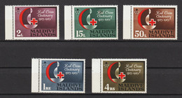 MALEDIVEN 1963 MiNr 124-128 ** Mint MNH - Maldivas (...-1965)