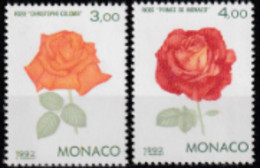 Année 1992 - N° 1839 - 1840 - Genova'92 - Exposition Philatélique Internationale, à Gênes : Roses - 2 Valeurs - Neufs