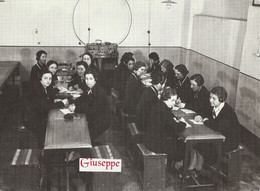 Foto Riproduzione " Copyright  Fratelli Alinari "  Bologna 1930 - Scuola Di Radiotelegrafia - Mestieri