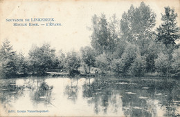 SOUVENIR DE LINKEBEEK  MOULIN ROSE  L'ETANG     2 SCANS - Linkebeek