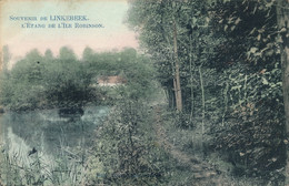 SOUVENIR DE LINKEBEEK   L'ETANG DE L'ILE ROBINSON      2 SCANS - Linkebeek